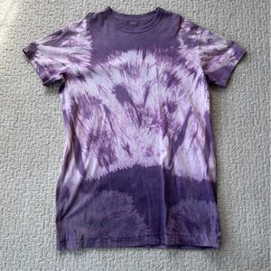 Uniqlo Hand-tie-dye Purple T-shirt Dress